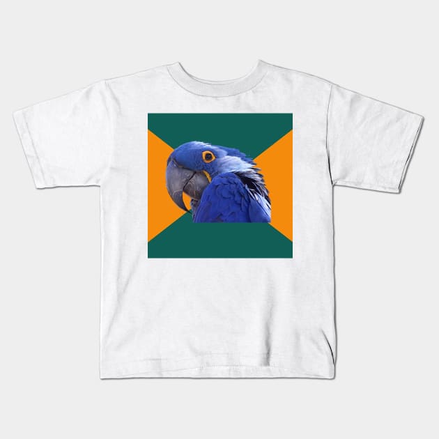 Paranoid Parrot Kids T-Shirt by FlashmanBiscuit
